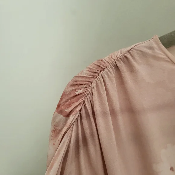 All Saints Cassandra Ume Petal Pink Dress Long Sleeve Size 4 - Picture 7 of 16